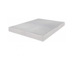 Sommier tapissier 70+70x190 Omega tissu champagne 18 lattes