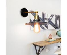 Retro Lampe Murale Interieur Lumieres Industrielle Fer Luminaire Chambre Couloir Restaurant Noir