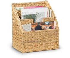Ambico - Porte-revues JOEL en jacinthe d’eau, dimensions: 30 x 21 x 34 cm