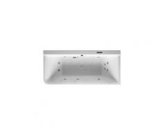 Baignoire balnéo Duravit P3 Comforts 1800 x 800 mm, angle droit, revêtement acrylique sans joint,