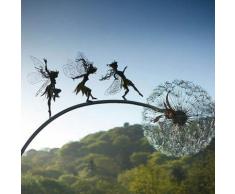 Lts Fafa - Sculptures de jardin de fées pieu fées et pissenlits dansent ensemble (b)