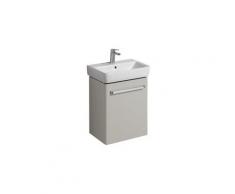 Meuble-lavabo Renova Nr. 1 Comprimo New 500x604x337mm gris clair mat / gris clair brillant