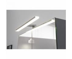 Spot de salle de bains avec éclairage LED - Chrome - 5,2 cm x 30 cm (HxL)