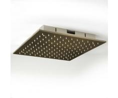 Clarus - Pommeau de Douche Plafonnier Encastré Carré - Or Brossé - Hudson Reed