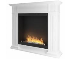 Cheminee a ethanol classique Blanc cm 115x25x100 Sined Fire INPORTAL 1 WHITE