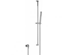 Barre de douche Gessi Goccia 800 mm, avec douchette anticalcaire, flexible de 1,50 m et coude de