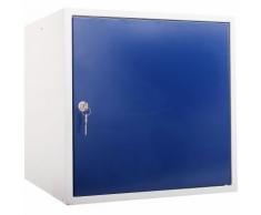 Casier métallique individuel | HxLxP 45 x 45 x 45 cm | Bleu bleu - Newpo