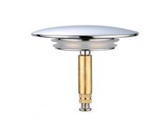 BETTE Bouchon de Baignoire, Ø 70 mm, avec Double Joint, Réglable en Hauteur, Bouchon de Baignoire