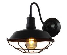 Applique Murale Industrielle Rustique Interieur Cage Lampe Suspension vintage Luminaire pour Maison