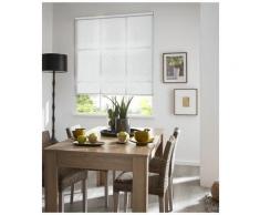 Store enrouleur tamisant motif Manhattan - Blanc - L64 x H190cm - Blanc
