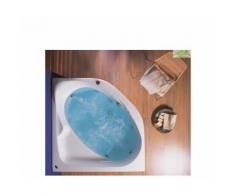 Baignoire d'angle en acrylique lucite SANTORINI 127x127x40,5 cm