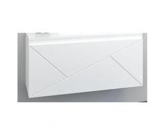 Caisson meuble suspendu Ancodesign - Laqué Blanc Larg 700 - 2 tiroirs