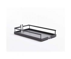 Corbeille arena style anthracite - Nombre de corbeilles : 2 - Largeur : 350 mm - Pour caisson de
