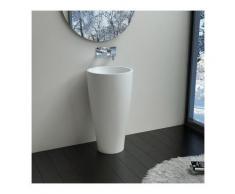 Vasque Totem sur pied en solid surface Réf : SDPW33