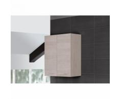 Feridras Armoire murale 2 portes chêne clair mobilier salle de bain 606030