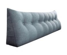 Vercart - Coussin de Lecture, Oreiller Traversin Soutien Dorsal, Triangulaire Coussin à Coins, Gros