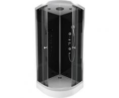 Cabine de douche RAVEN ROUND 1/4 de cercle 90x90x215cm