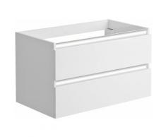 Allibert - Meuble sous-vasque 80 cm 2 tiroirs PESARO blanc alpin brillant
