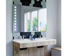 Miroir anti-buée STARLED 120x80 cm - éclairage intégré à LED et interrupteur sensitif