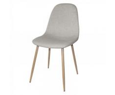 Ventemeublesonline - CHAISE TAPISSÉE CORO TEJIDO BEIGE 52,5 CM X 44,5 CM X 87,5 CM