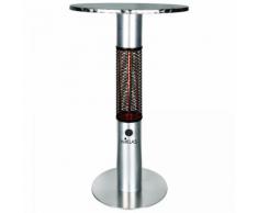 Chauffage de terrasse TABLE BAR ELIOT NIKLAS 1500W Lampe Infrarouge a carbone Structure Aluminium