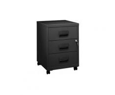 Caisson mobile 3 tiroirs - noir - Noir