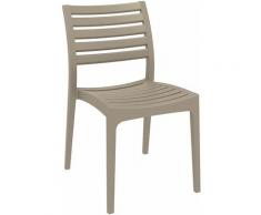 CLP - Chaise de jardin en plastique Ares boue