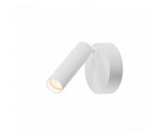 KARPO, 1 spot, LED, applique plafonnier rond, blanc, 7,5W, 3000K - Blanc