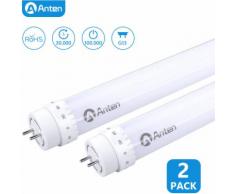 2PCS Tube Néon LED T8 24W 150CM 6000K lampe LED éclairage Intérieur tête d'éclairage