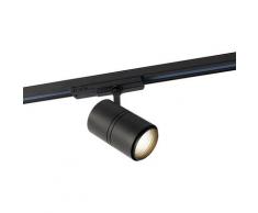 QAZQA ruler - LED Système railspot 3 phases Moderne - 1 lumière - L 247 mm - Noir - Moderne