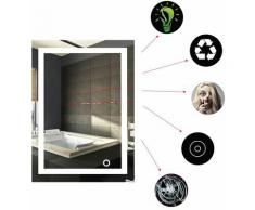 Miroir Salle Bain avec éclairage Intégré LED 50*70cm