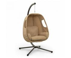 Blumfeldt - Bella Donna fauteuil suspendu coussin d'assise 180 g polyester beige