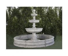 Fontaine centrale classique en pierre reconstituée Mijares 295x258cm.
