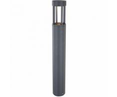 Lampadaire espace extérieur DEL 6 watts lampe jardin luminaire aluminium gris