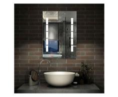Miroir LED anti-buée 60x45cm miroir de salle de bain