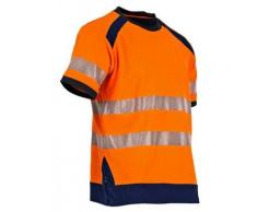 LMA - T-shirt Haute Visibilité orange/bleu Lampion Taille: M
