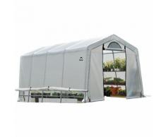 SERRE SOUPLE DE JARDIN Couleur Blanc 300 x 610 cm / 18,3M2 Porte 100 x 190 cm (L+H)