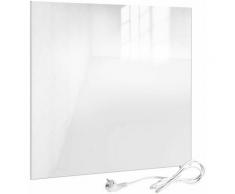 Viesta H320-GW Chauffage infrarouge 320 watts, panneau chauffant en verre blanc avec la plus grande