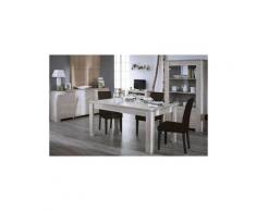 Dansmamaison - Salle à manger complète Chêne Beige - TOULOUSE - L 170 x l 90 x H 77 cm - Bois clair