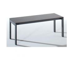 EUROKRAFT Banc de vestiaire à piétement acier - L x h x p 1000 x 415 x 400 mm - assise oak silver