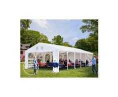 INTENT24 6x12m XXL tente de réception, PVC env. 550g/m², H. 2,6m, blanc