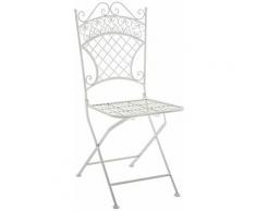Chaise de jardin Adelar blanc
