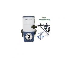 Atepac - Aspirateur central Aertecnica TS85 garantie 3 ans (jusqu'à 150 m²) + trousse inter 9 ML +