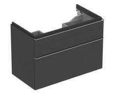 Keramag iCon Meuble sous-lavabo 840390 890x620x477 mm, brillant alpin élevé, Coloris: laque de lave