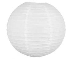 Lampion Boule Papier 40 CM Blanc - Lanterne Japonaise Papier - Lanterne Chinoise en Papier pour