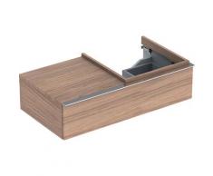 iCon Meuble sous-lavabo 840590 890x240x240x477 mm, Alpine poli brillant, Coloris: Chêne naturel /