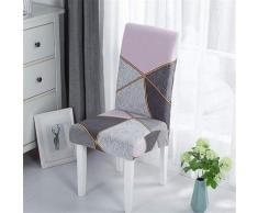Housse de Chaise de Salle à Manger Patchwork Imprimé Couverture de Chaise Lavable de Housse de
