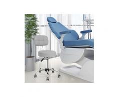 Youthup - Tabouret de Bar Rond Tabouret de Bureau avec Dossier Pivotant 360°de Massage en Simili