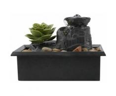 Fontaine de table - 11,7 cm - Fontaine à eau d'intérieur en forme de nénuphar - Chargement USB
