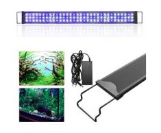 Vingo - 48W LED éclairage d'aquarium blanc + bleu aquarium à lumière supérieure étanche à l'eau